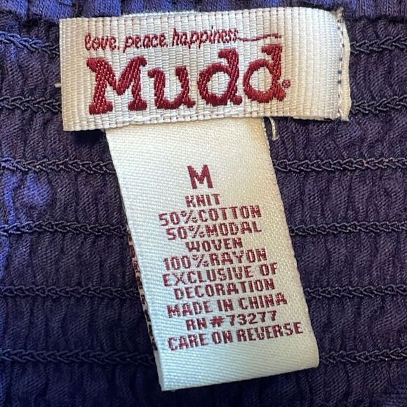 Mudd blue solid and print adjustable strap maxi dress Junior size M - Picture 10 of 11